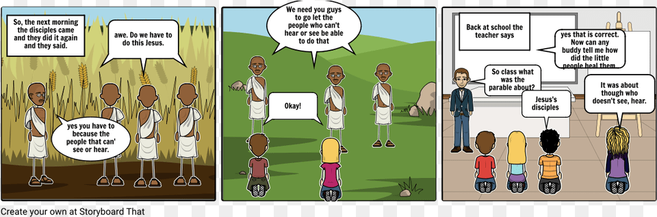 Parable About The Sower Weeds Cartoon, Book, Comics, Publication, Person Png Image