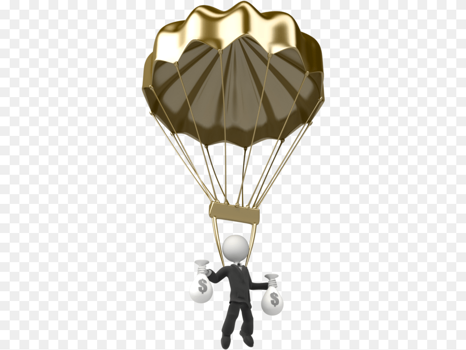 Parachute Animation Parachuting Clip Art Parachute Landing Animated Gif Clipart, Chandelier, Lamp Free Png Download