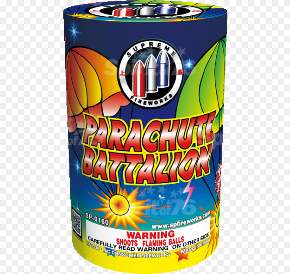 Parachute Battalion Firework, Tin, Can, Dynamite, Weapon Free Png Download