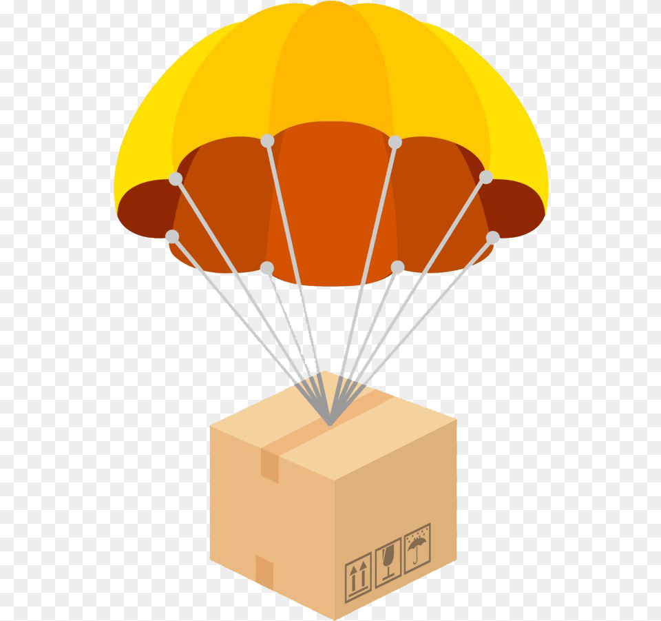Parachute Clipart Parachute Packages, Box, Cardboard, Carton, Package Png