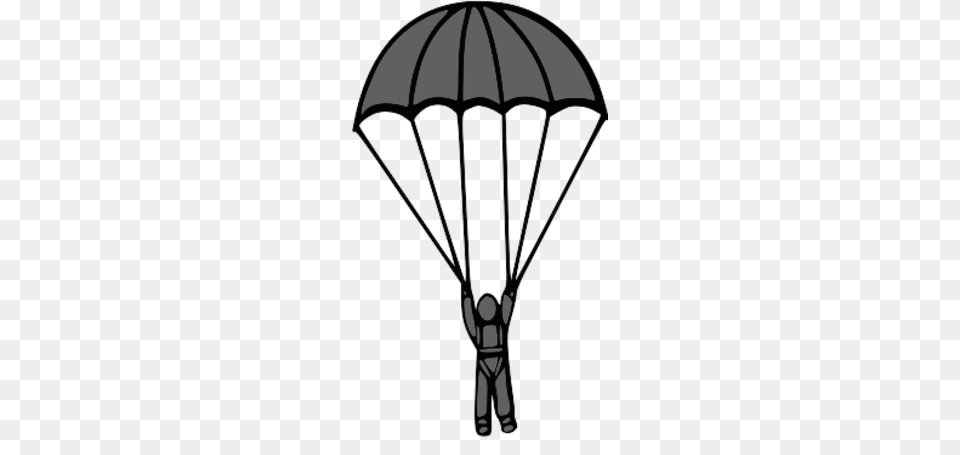 Parachute Clipart Transparent Background, Aircraft, Transportation, Vehicle, Person Free Png