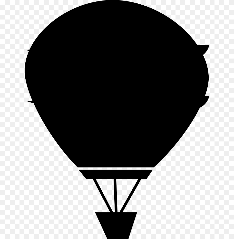 Parachute Comments Hot Air Balloon Silhouette, Aircraft, Transportation, Vehicle, Hot Air Balloon Free Png Download