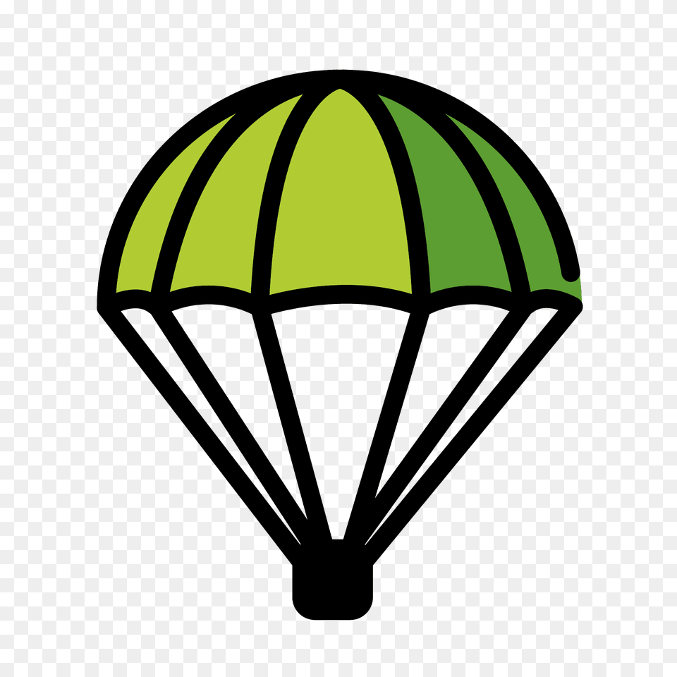 Parachute Emoji Clipart, Aircraft, Transportation, Vehicle, Ammunition Png Image