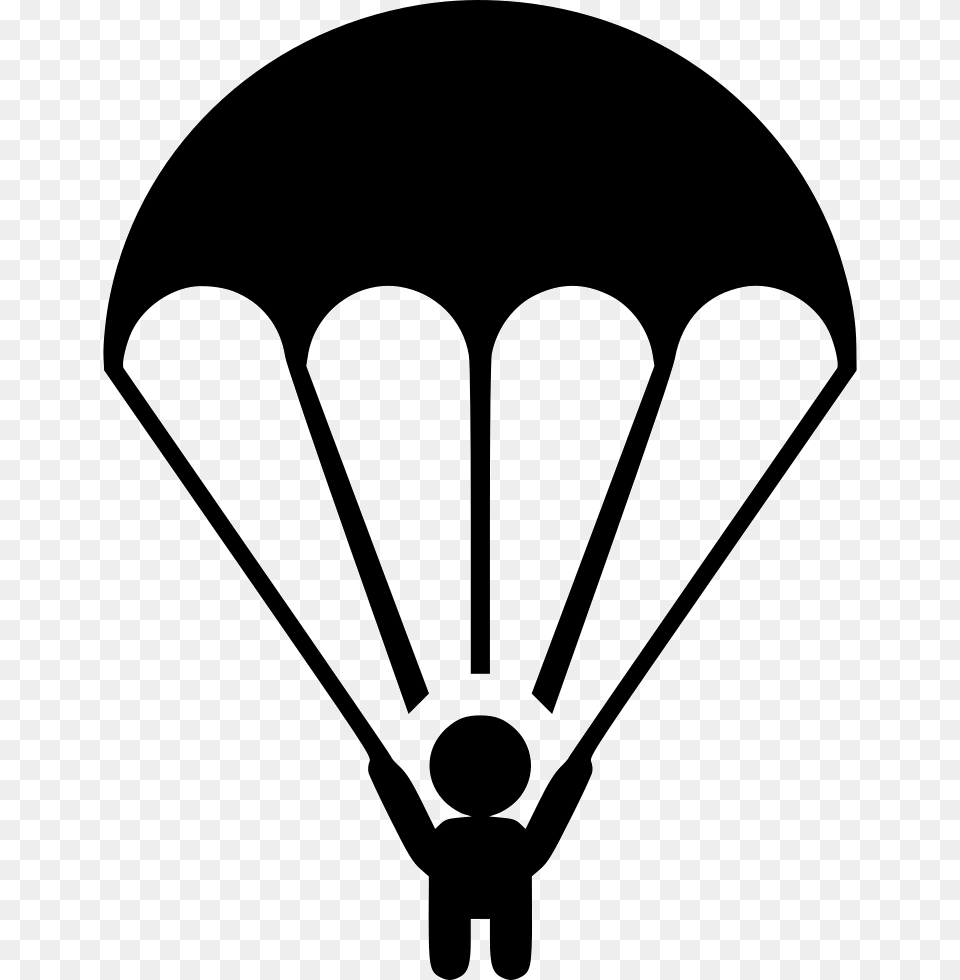 Parachute Icon Download, Stencil, Lamp, Device, Grass Free Transparent Png