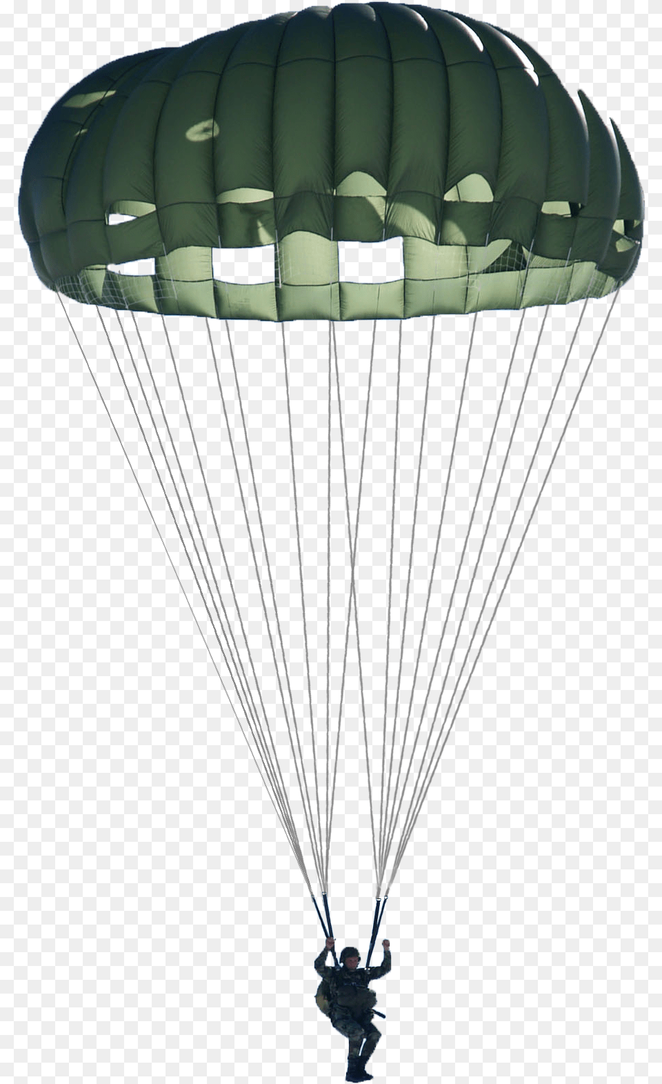 Parachute Parachuting Paratrooper Military Parachute Transparent, Person Free Png