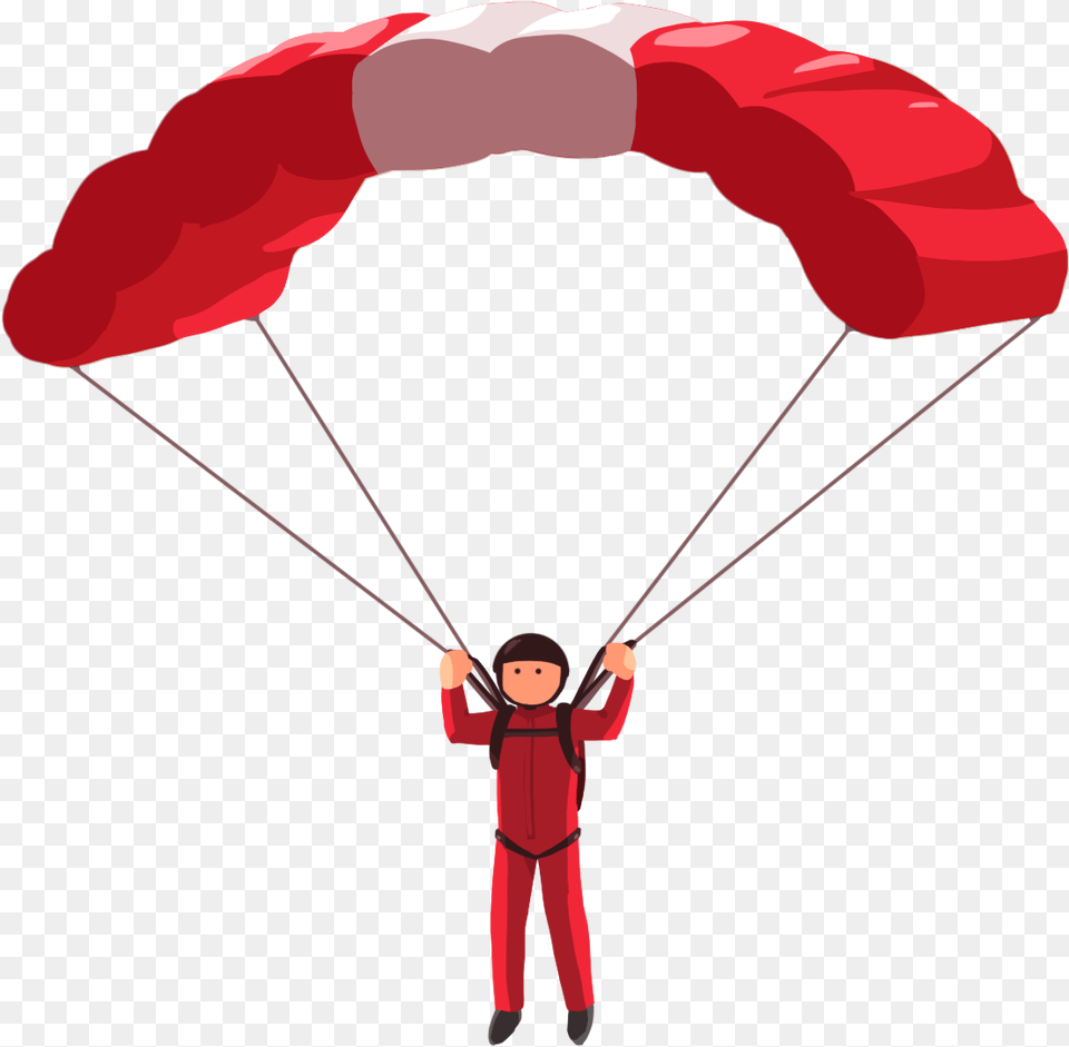 Parachute Transparent Parachute Cartoon, Person Png