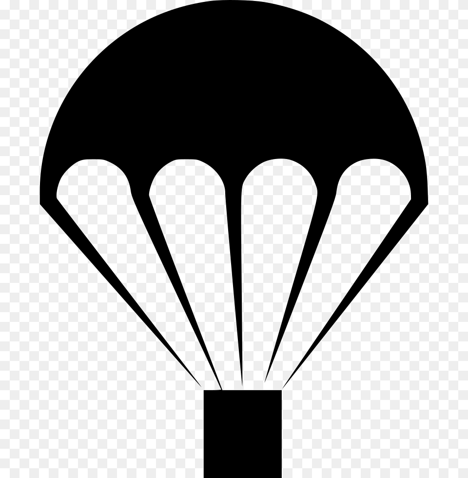 Parachute White Air Drop, Stencil, Lighting Png Image