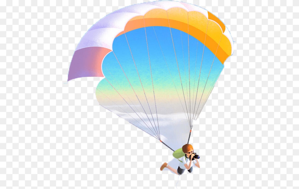 Parachuting Parachute Paragliding Flight Parasailing, Boy, Child, Male, Person Png Image