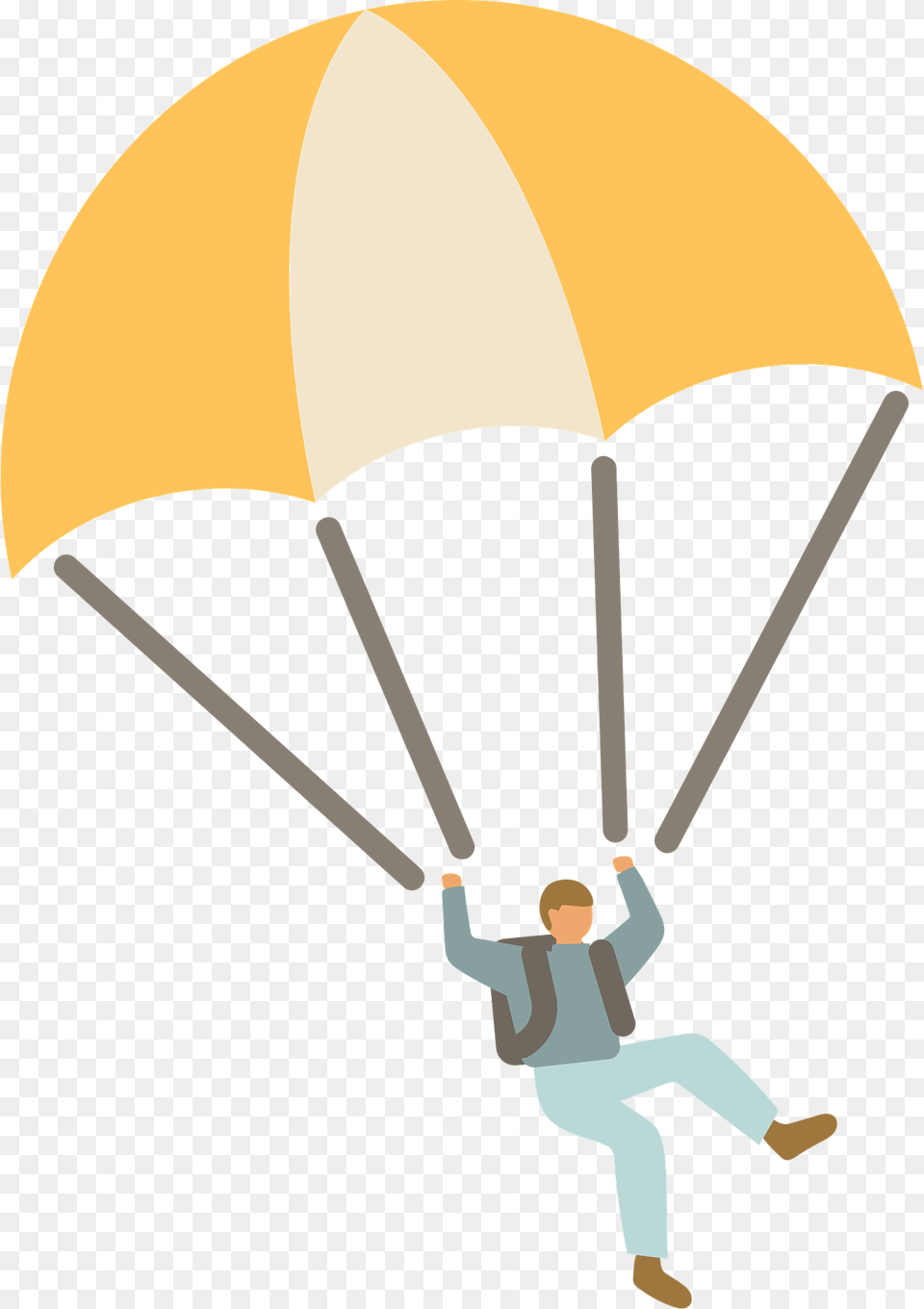 Parachutist Clipart, Parachute, Person, Face, Head Png