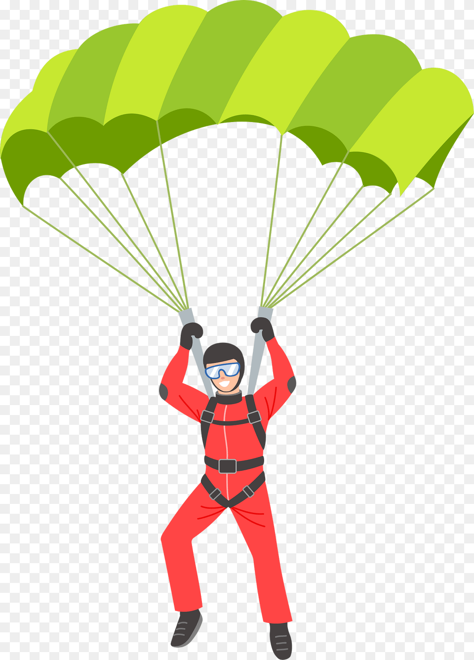 Parachutist Clipart, Parachute, Clothing, Lifejacket, Person Png