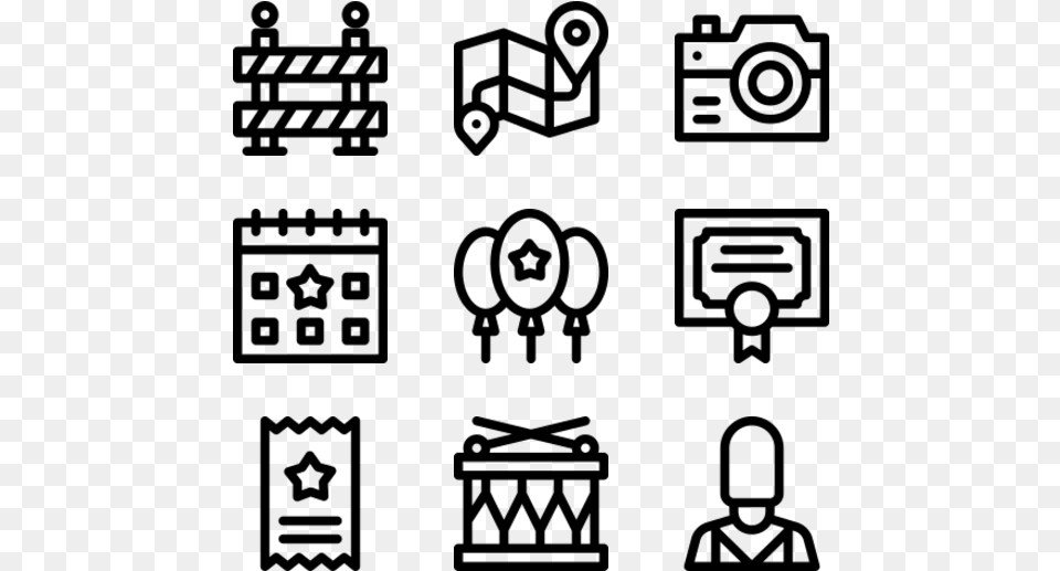 Parade Drawing Icon Vector, Gray Free Transparent Png