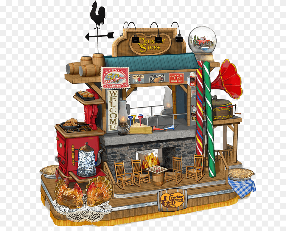 Parades And Counting Macy39s Cracker Barrel Float 2019, Fireplace, Indoors, Animal, Bird Free Transparent Png