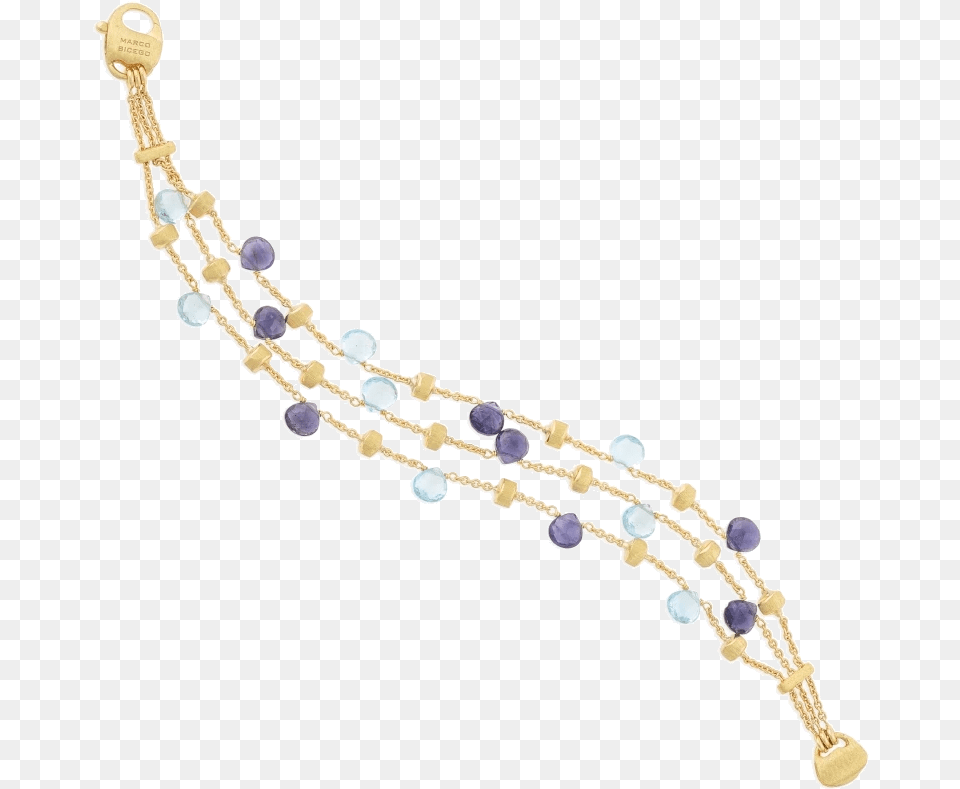 Paradise Iolite And Blue Topaz Three Strand Bracelet Marco Bicego Armband Paradise, Accessories, Jewelry, Necklace, Bead Free Png Download