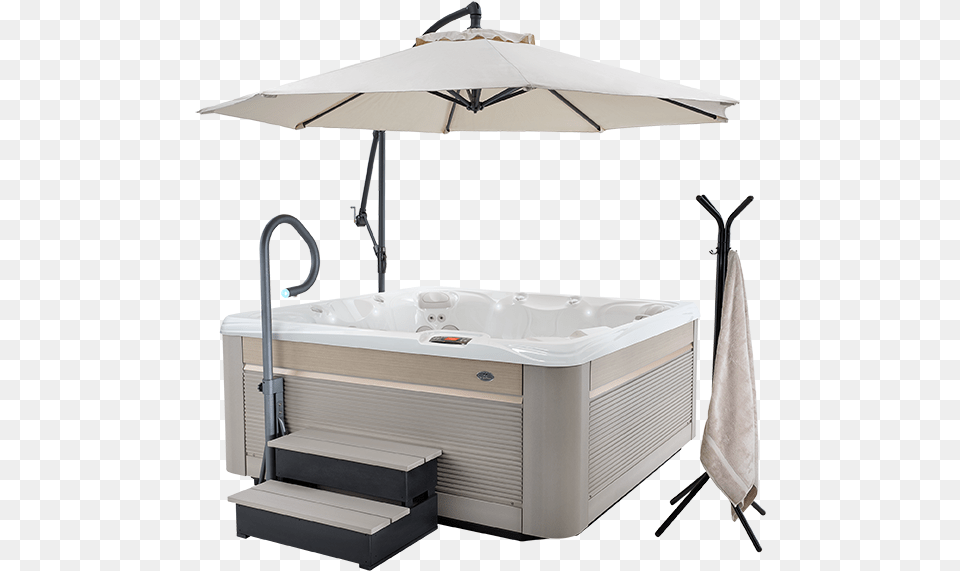 Paradise Reunion Hot Tub Spa With Parchment Colored Hot Tub, Hot Tub, Bathing, Canopy Free Png
