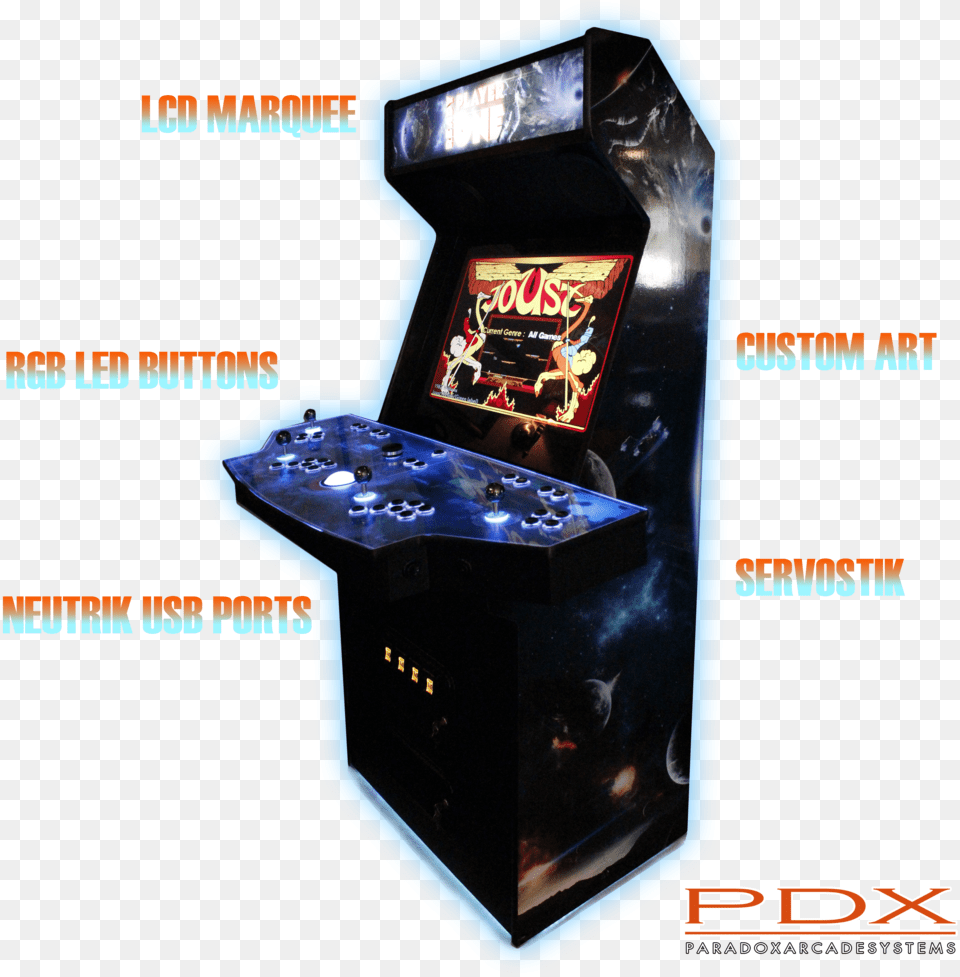 Paradox Arcade Systems Cabinet, Arcade Game Machine, Game, Person Png