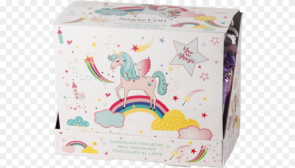 Paraguas Chocolate Con Leche Unicornios 15g Display Box Free Png Download