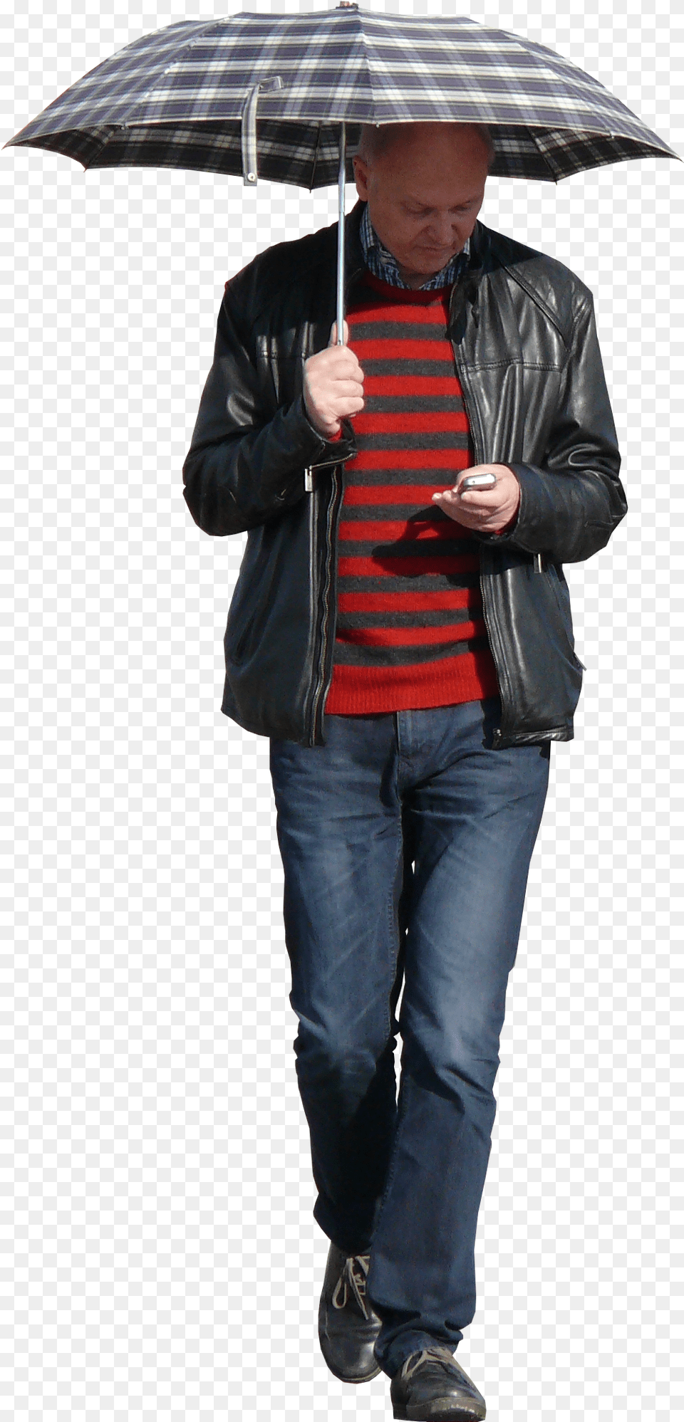 Paraguas Hombre Hombre Paraguas, Jacket, Clothing, Coat, Person Free Png Download