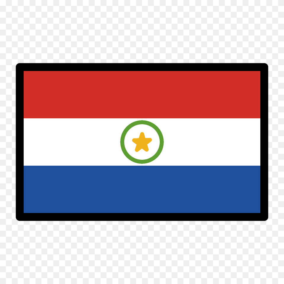 Paraguay Flag Emoji Clipart, Blackboard Png Image