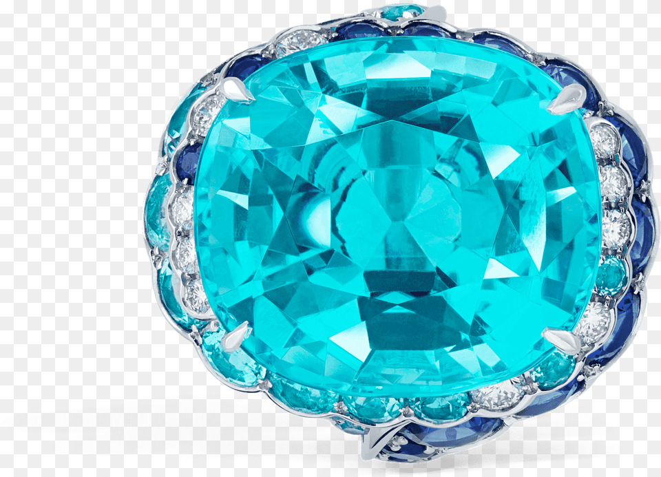 Paraiba Tourmaline Ring 11 09 1155 Diamond, Accessories, Gemstone, Jewelry, Turquoise Free Png