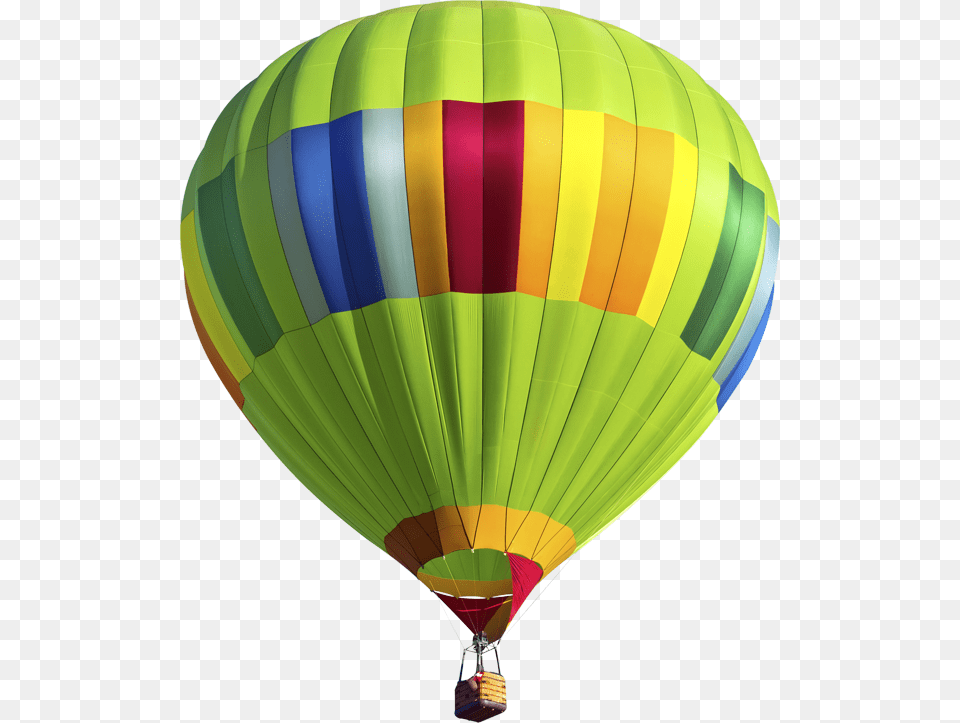 Parallax Balloon Picture Hovering Above The Clouds Green Hot Air Balloon With Transparent Background, Aircraft, Hot Air Balloon, Transportation, Vehicle Free Png Download