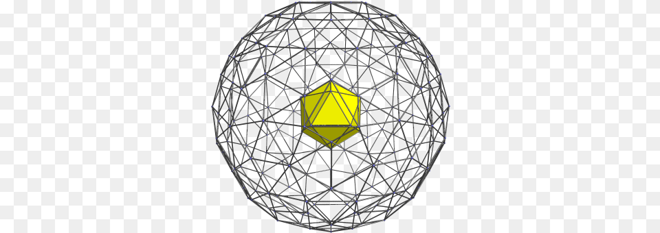 Parallel Projection Of The Rectified 600 Cell Into Rectified 600 Cell, Sphere Free Png Download