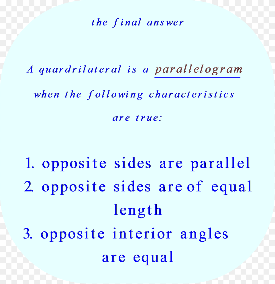 Parallelogram Parallelogram Requirements, Text, Page Free Png Download