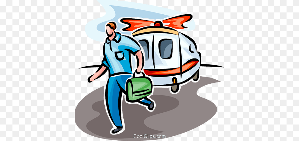 Paramedic Rushing From An Ambulance Royalty Vector Clip Art, Vehicle, Van, Transportation, Lawn Png Image