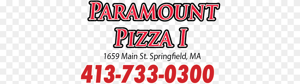 Paramount Pizza I Dessert, Text Png