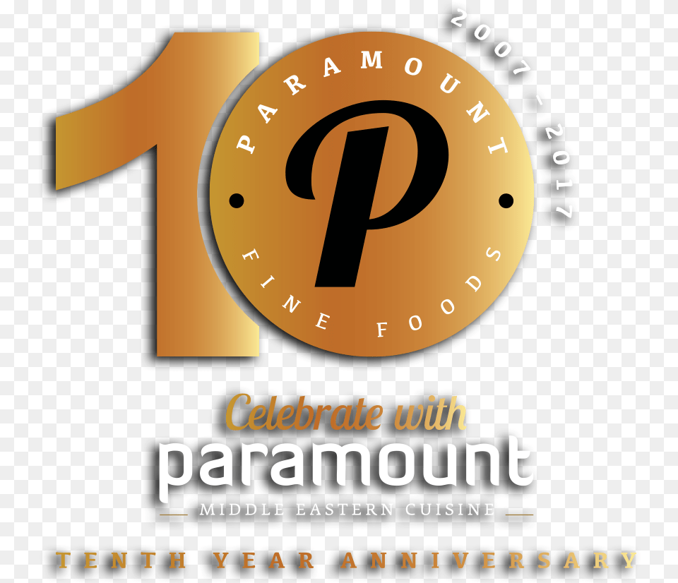 Paramount Welcome 10y Logo Food Full Size Circle, Advertisement, Poster Free Png Download