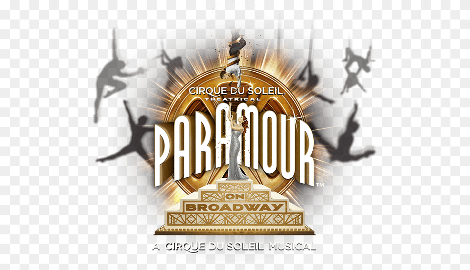 Paramour Logo Cirque Du Soleil Broadway Musical, Advertisement, Poster, Person Free Transparent Png