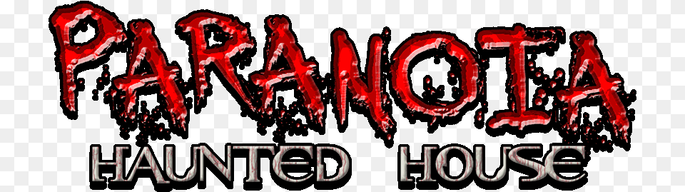Paranoia Haunted House, Logo, Text, Dynamite, Weapon Png