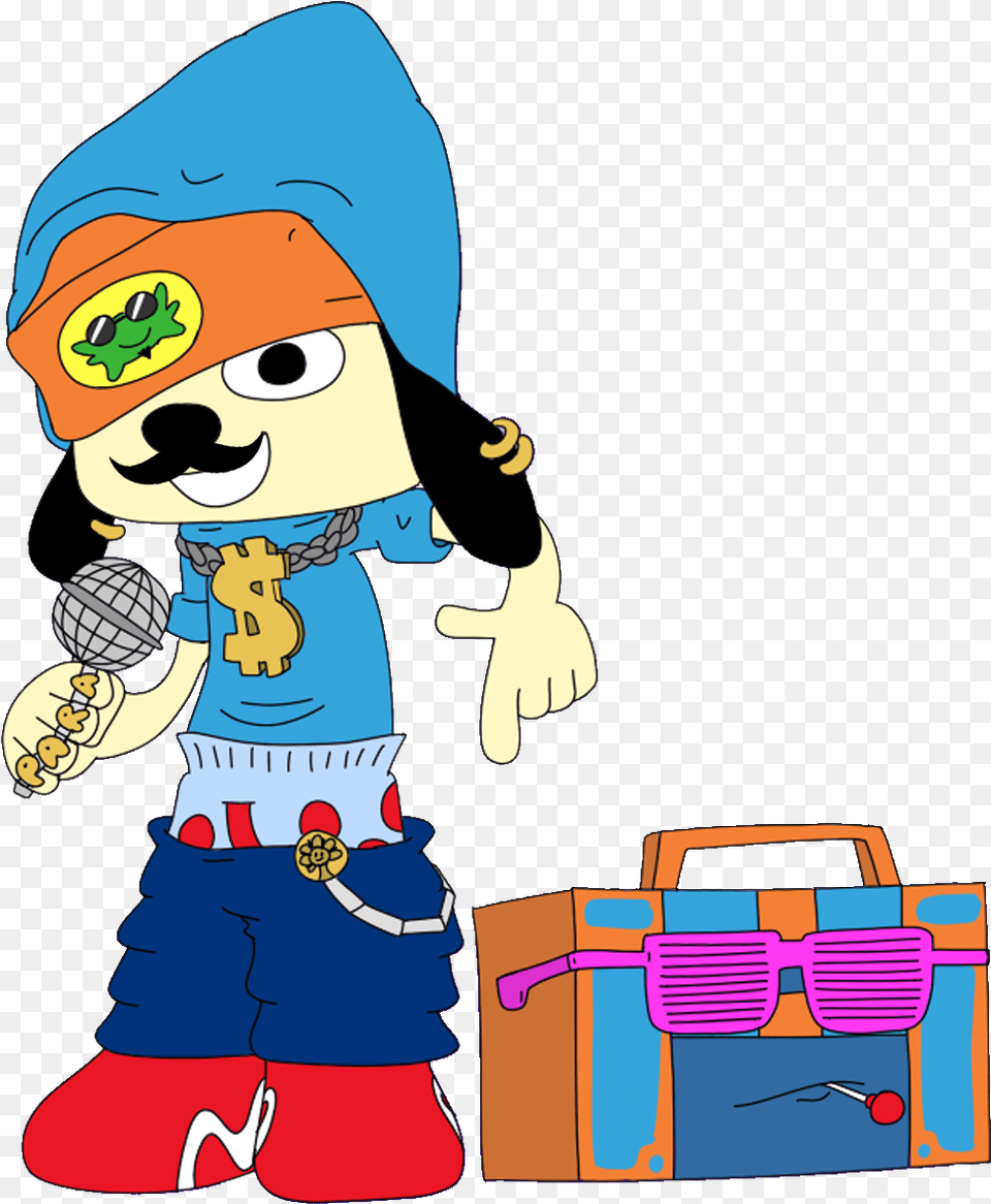 Parappa And His Jukebox Parappa The Rapper, Baby, Person, Bag, Face Png Image