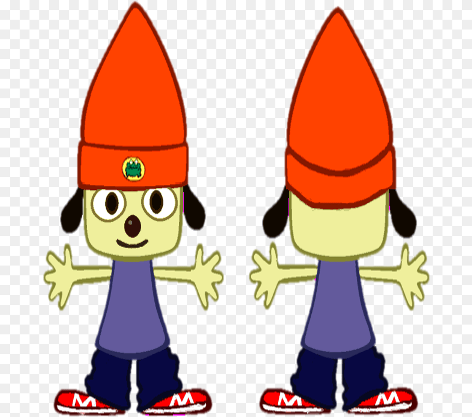 Parappa Front Back Parappa The Rapper Back, Person, Face, Head Free Png Download
