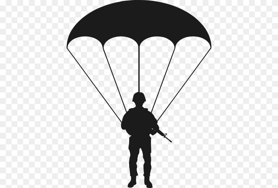 Paratrooper Soldier Combatant Paratrooper Clipart, Adult, Male, Man, Parachute Free Png