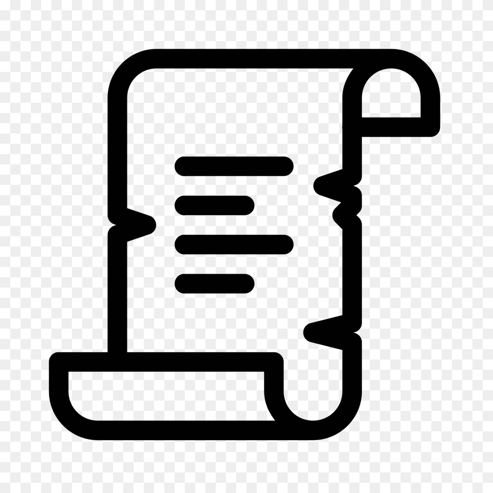 Parchment Icon, Gray Free Transparent Png