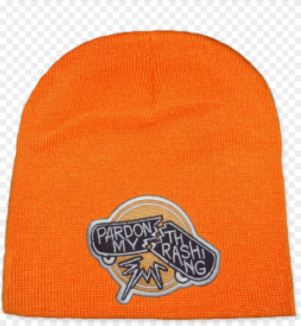 Pardon My Thrashing Non Cuffed Winter Hat Orange Beanie, Cap, Clothing Free Png Download