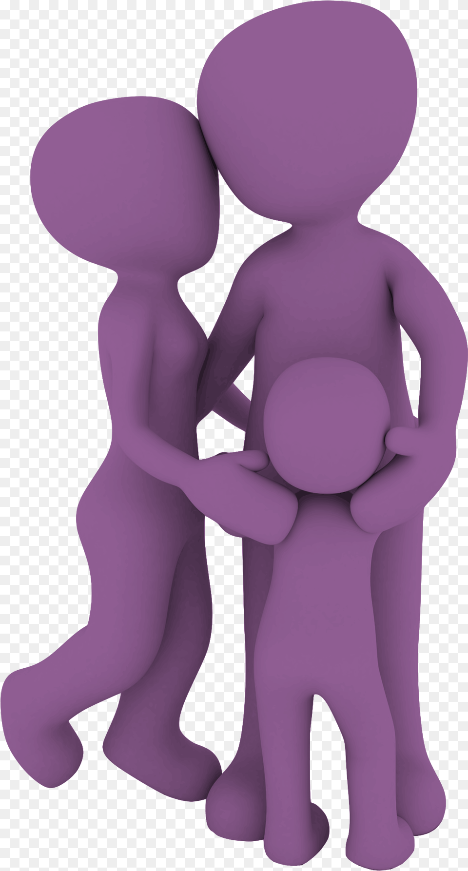 Parent Family 3d Icon, Alien, Purple, Baby, Person Free Png Download