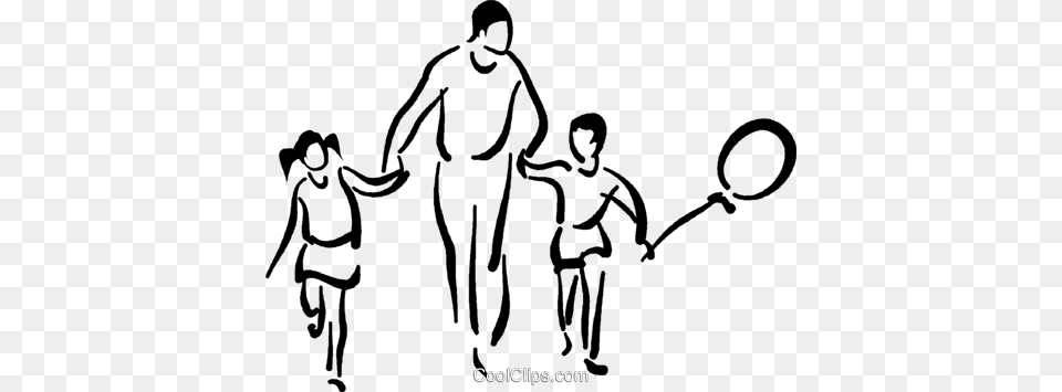 Parent Holding Childrens Hand Royalty Vector Clip Art, Person, Badminton, Sport, Adult Free Transparent Png