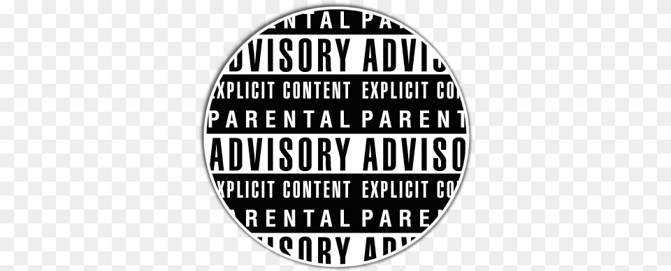 Parental Advisory, Text, Disk Png Image