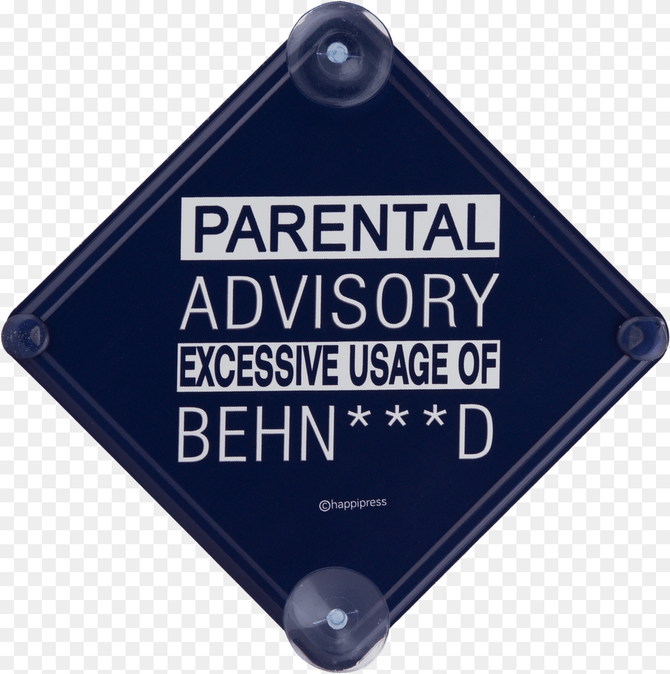 Parental Advisory Car Sign Triangle, Symbol, Plaque, Disk Free Png Download