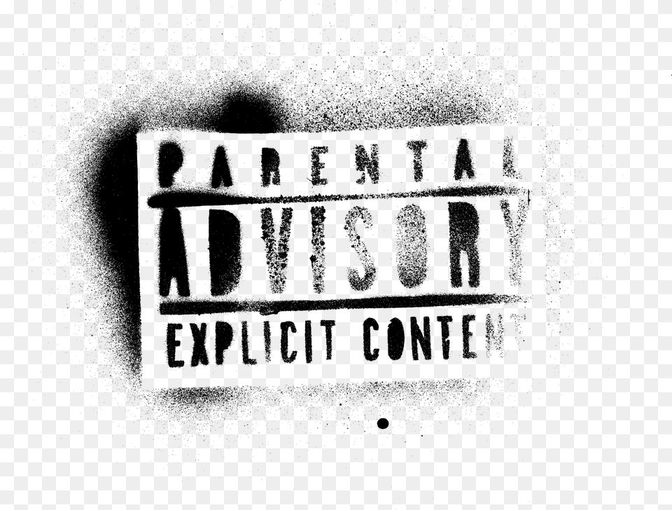Parental Advisory Explct Content, Gray Free Png