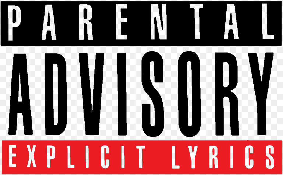 Parental Advisory Explicit Content Lyrics Music Poster, Text, Alphabet, Scoreboard Free Png