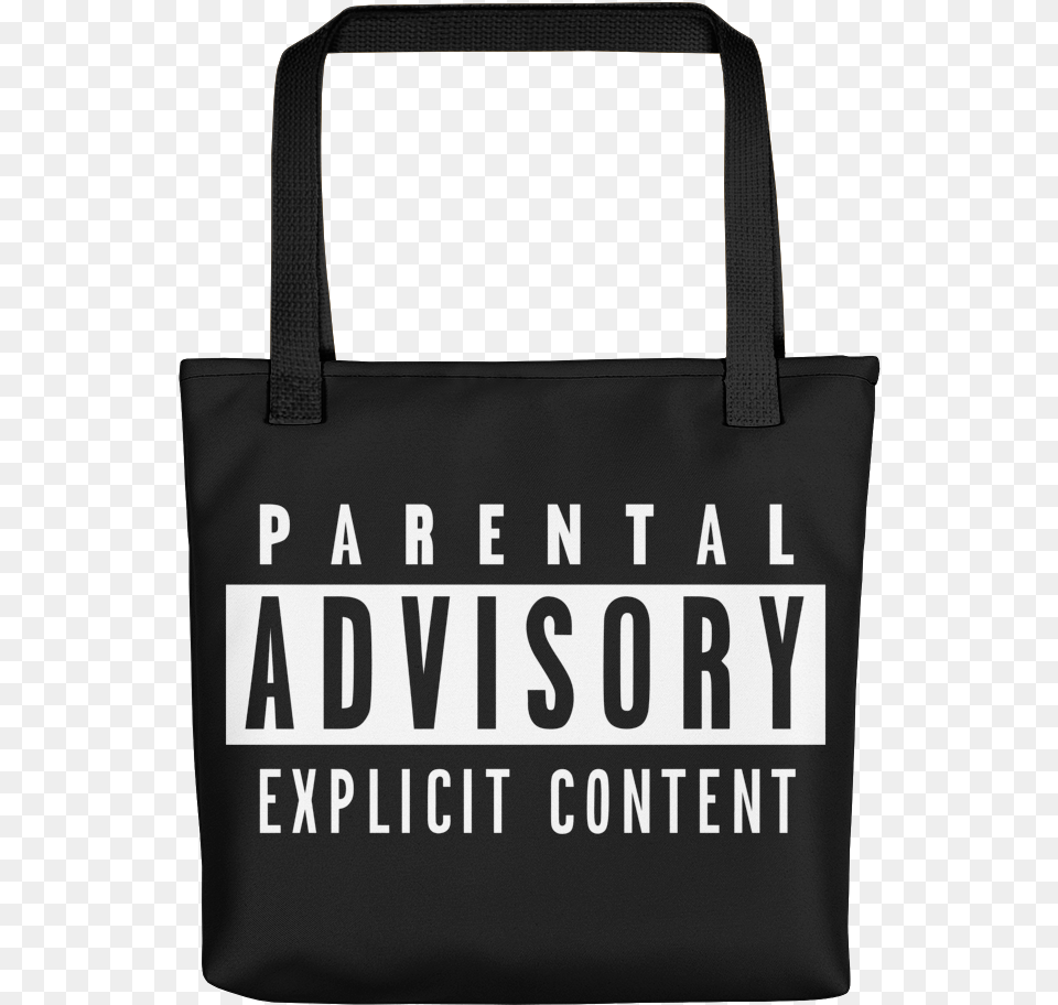 Parental Advisory Label Mockup Mockup Black Tote Bag, Accessories, Handbag, Tote Bag, Purse Png