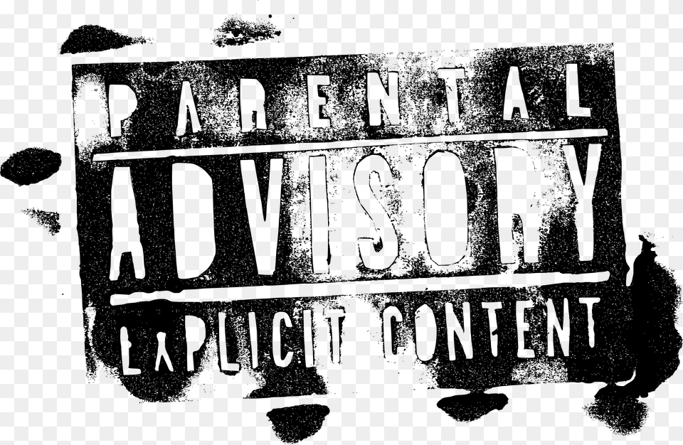 Parental Advisory Stamp, Gray Png Image