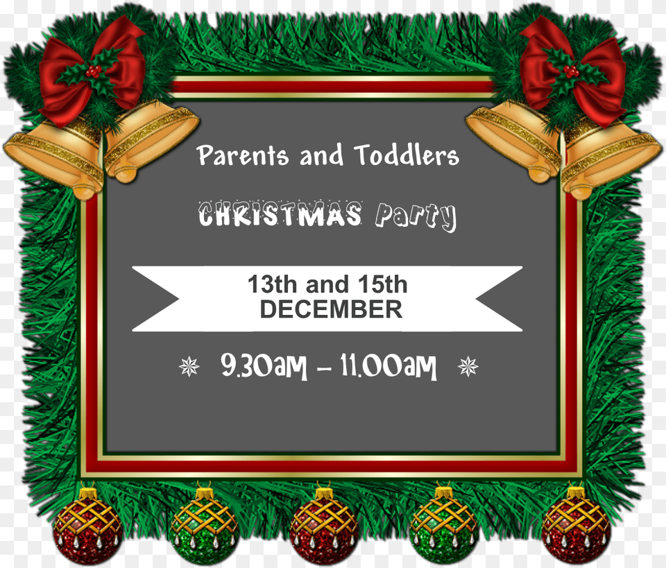 Parents And Toddlers Party Christmas Square Frame Marco Para Foto De Navidad Free Transparent Png