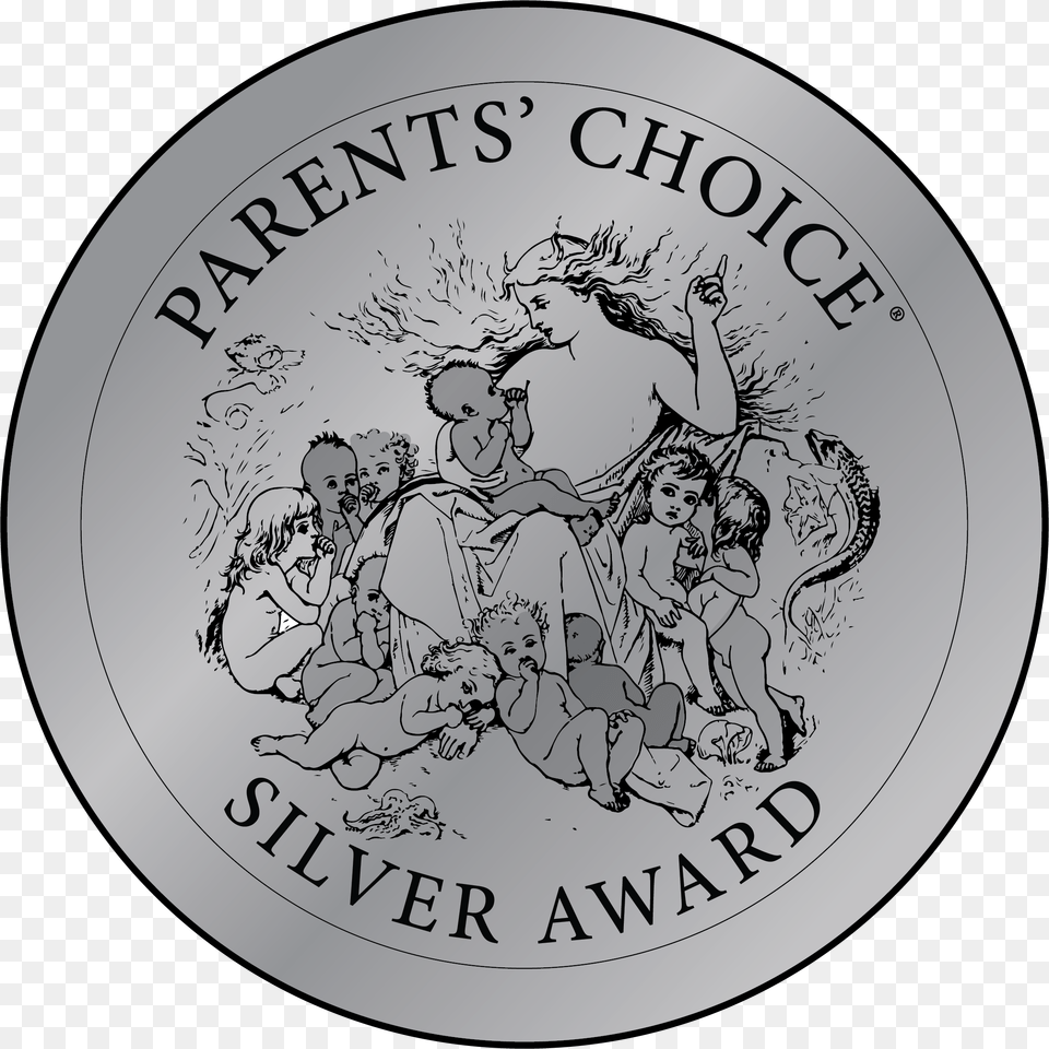 Parents Choice Awards Seal, Coin, Money, Person, Face Free Png Download