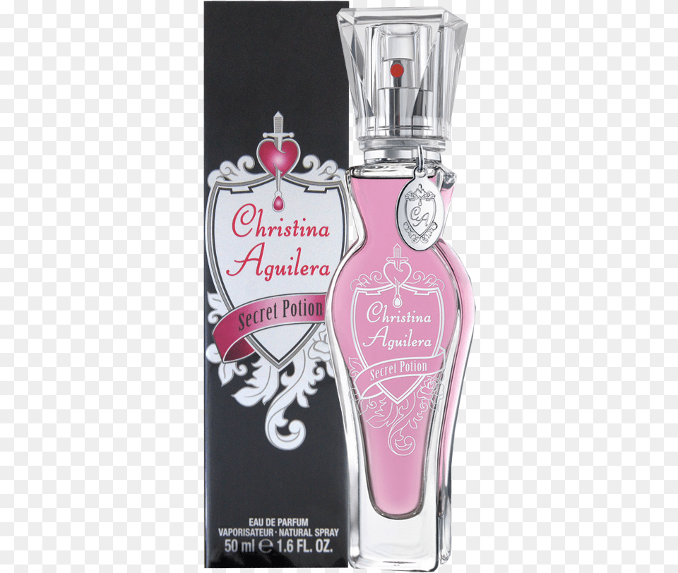 Parfum Christina Aguilera Secret Potion, Bottle, Cosmetics, Perfume Png Image