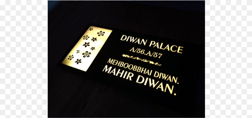Parichay Personalized Back Lit Name Plate Calligraphy, Paper, Text Png