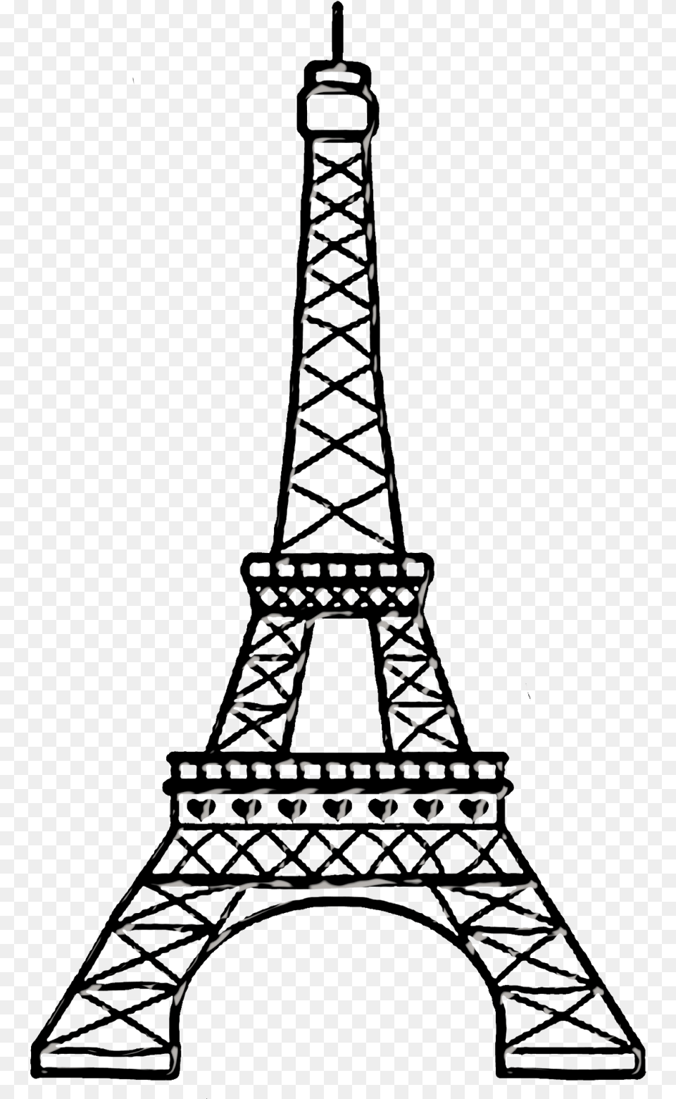 Paris Black Clipart Torre Eiffel Para Dibujar, Architecture, Building, Spire, Tower Free Png Download