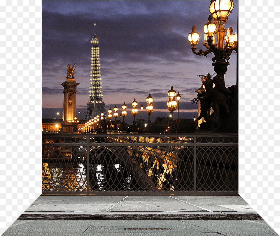 Paris Bridge With Eiffel Tower Paris Backdrop For Photography, Architecture, Building, Spire, Lighting Free Transparent Png